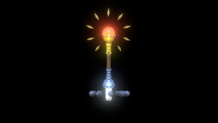 World Of Weaponcraft - Sun And Moon Staff 3D Model