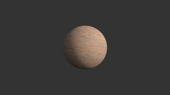 The Wooden Ball 3D Model