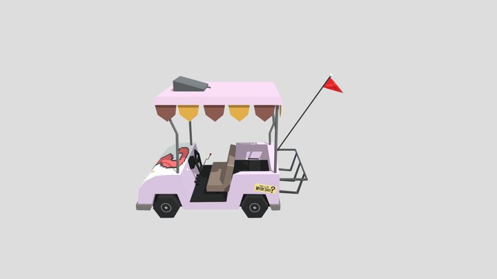 Carrito de Golf (Gravity Falls) • Golf Cart 3D Model
