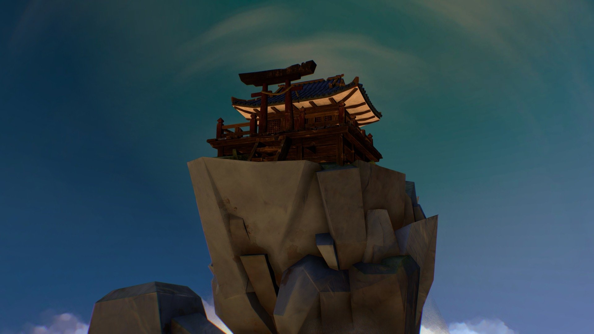 Cloudbank temple