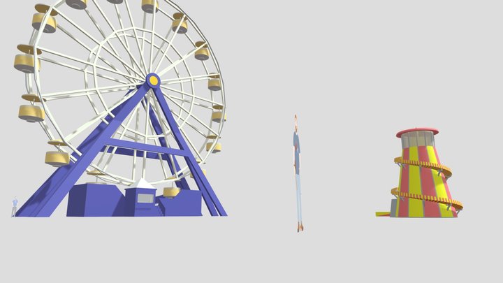 early_theme_park_dae 3D Model