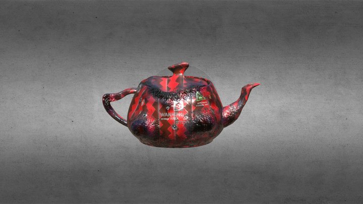 BurnedTeapot 3D Model