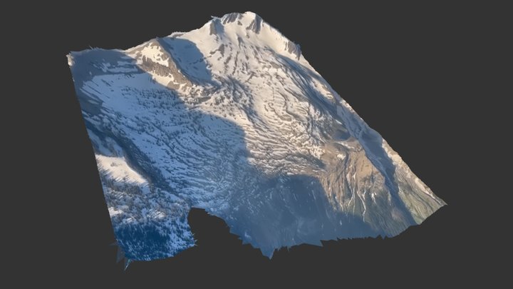 Silvertip Mountain 3D Model