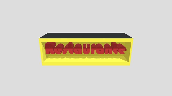 Letreiro 3D Model