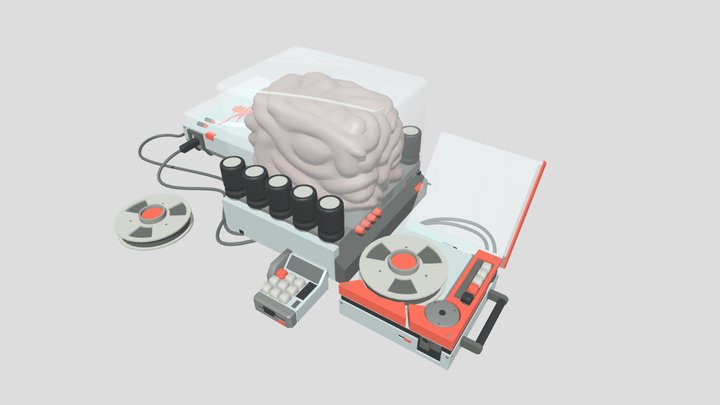 XYZ School HW: Details "Brain 05" 3D Model