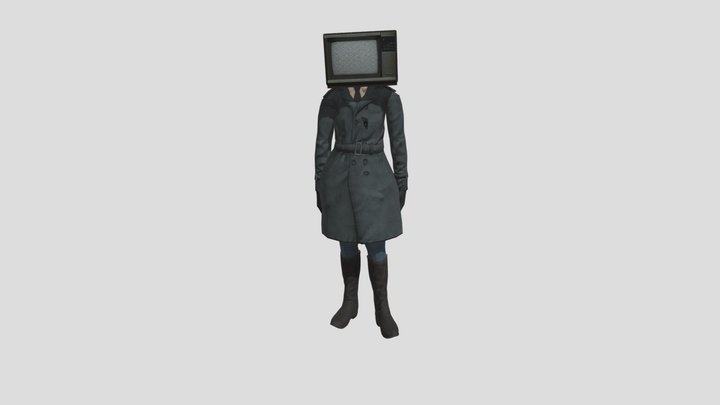 TV Woman (Animation) 3D Model