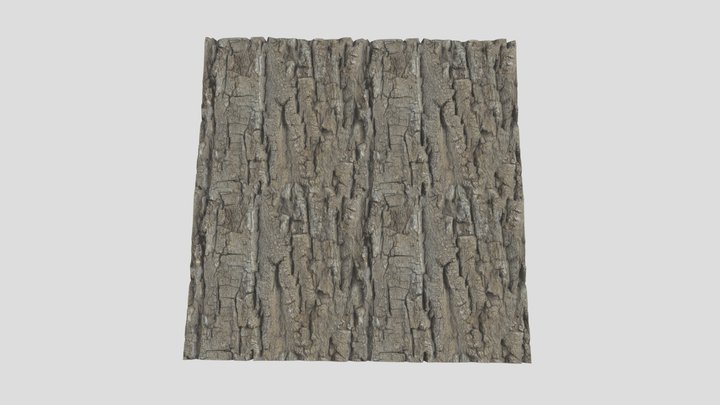 Tree Bark Material 3D Model