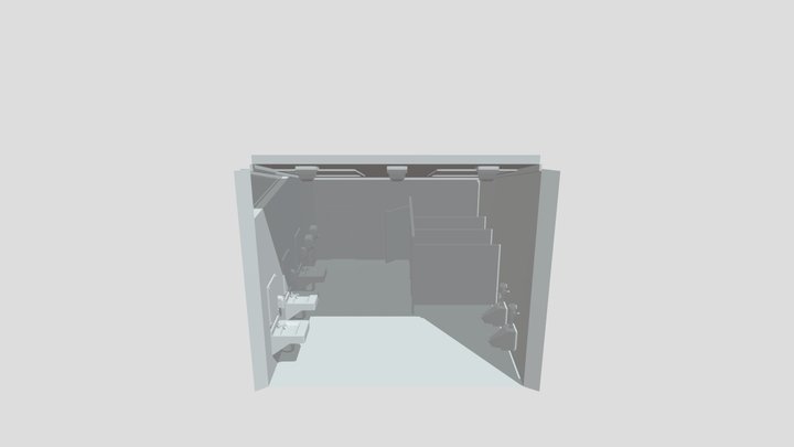 Van Valkenburg Needham Public Bathroom Complete 3D Model
