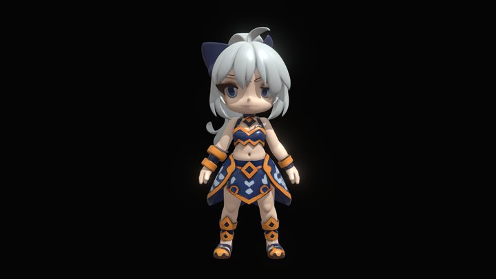 MERU CHIBI _ THE LEGEND OF DRAGOON (PS1) 3D Model