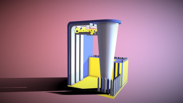 Cadbury Stall 3D Model