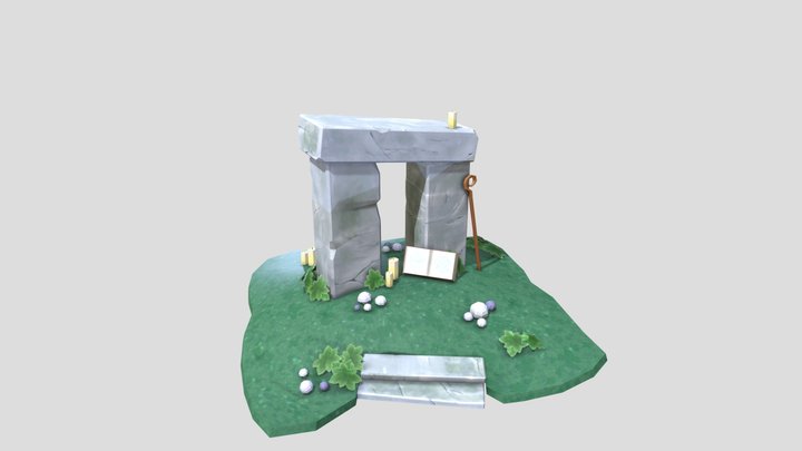 Stonehenge (color) 3D Model