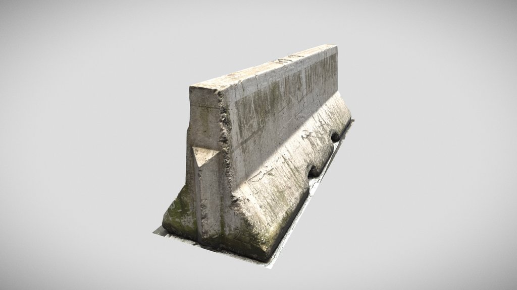 concrete roadblock scan