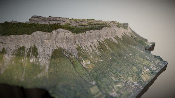 Mont St Eynard, Grenoble, France 3D Model