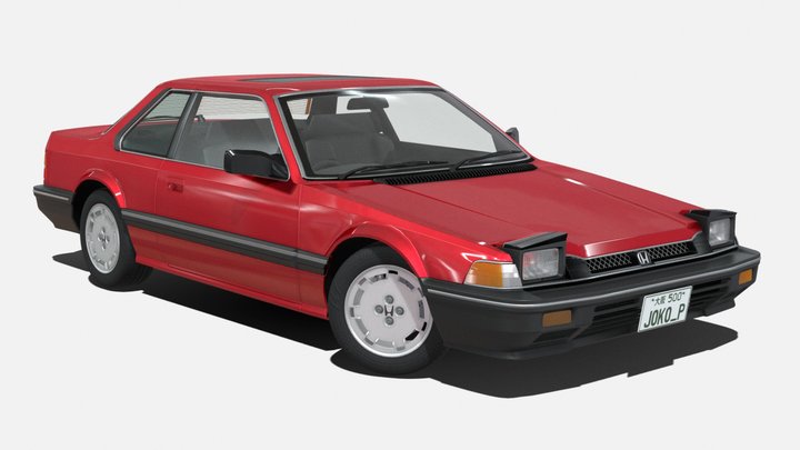 1982 - 1987 Honda Prelude AB 3D Model