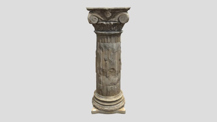 Ancient Corinthian Column 3D Model