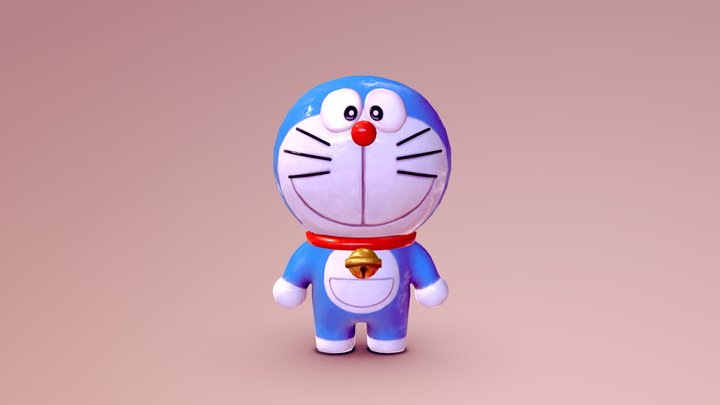 Doraemon - Game-Ready & Low-Poly Figure 3D Model