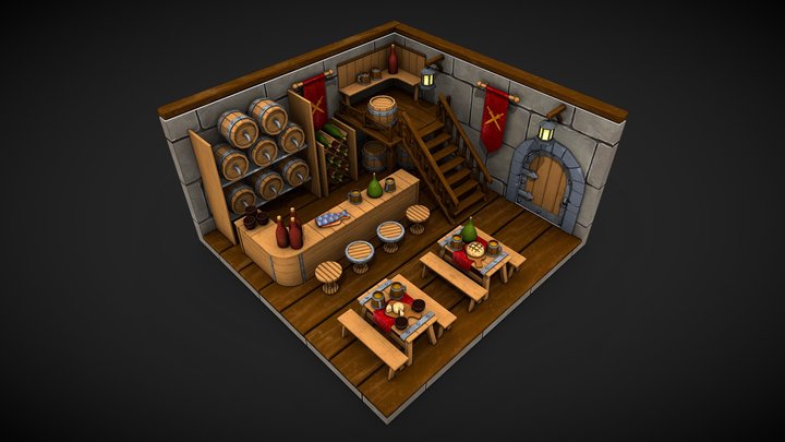 Little Tavern 3D Model