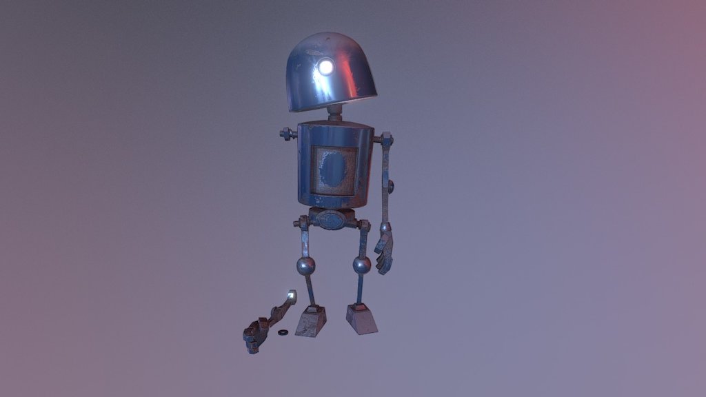 Sad Rusty Robot - 3D model by Anwar Ali (@Anwarali) [f0dd783] - Sketchfab