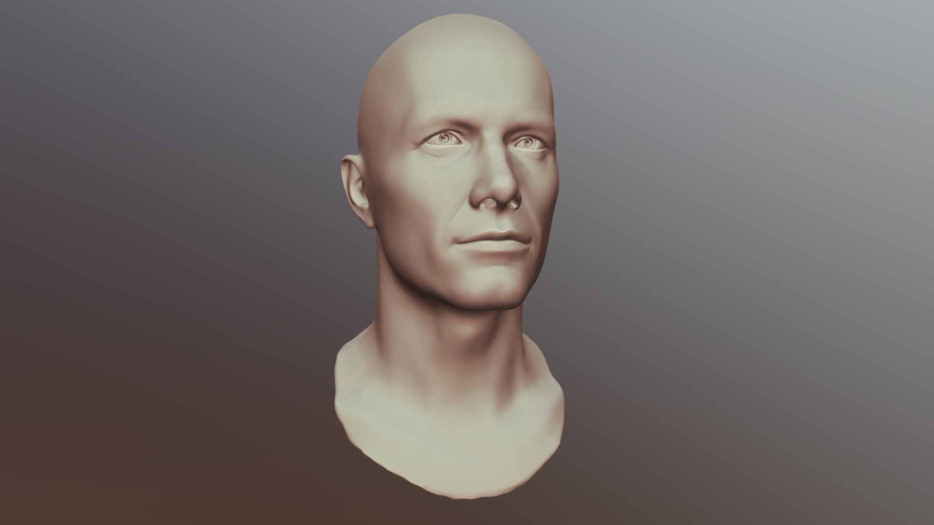 13 Male Head Sculpt 01 3D model Low-poly 3D model
