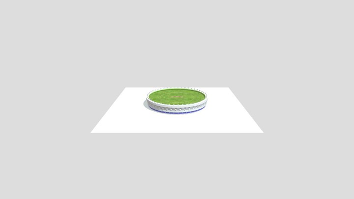 CG Model 1 Cricket Ground 3D Model