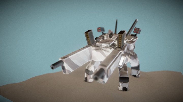 Heavy Gunner Prototype - SculptrVR 3D Model