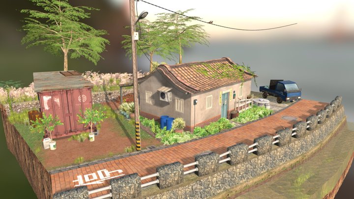 DAE Diorama - Grandma's House 3D Model