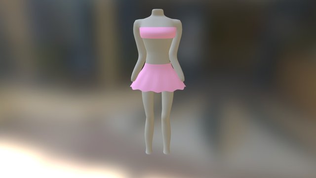 Pink Skrit 3D Model