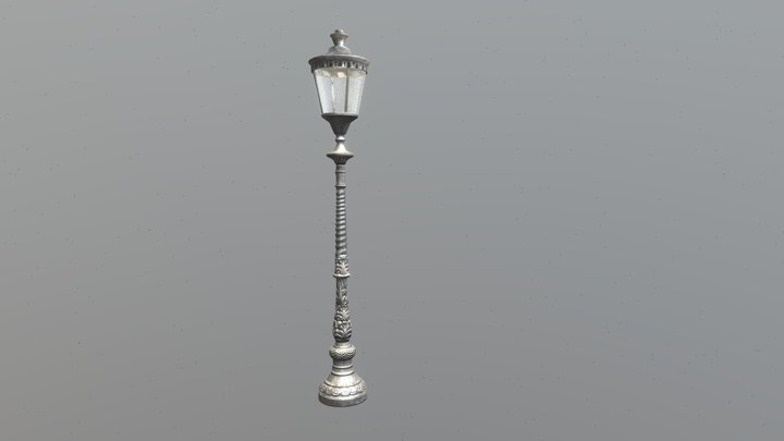 Street lamp - Ponte Milvio (Rome) 3D Model