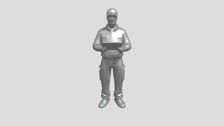 Person with a clipboard 3D Model