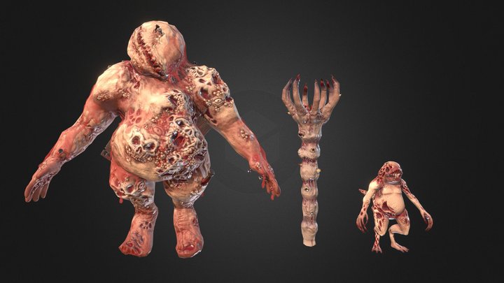 Monsters 3D Model