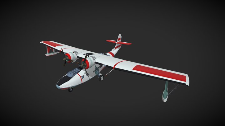 HYZ Course project [PBY 6A Catalina USACG] 3D Model