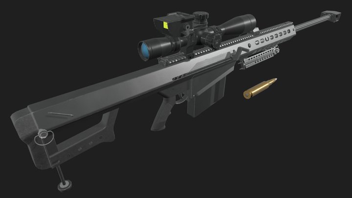 Barrett M107 3D Model