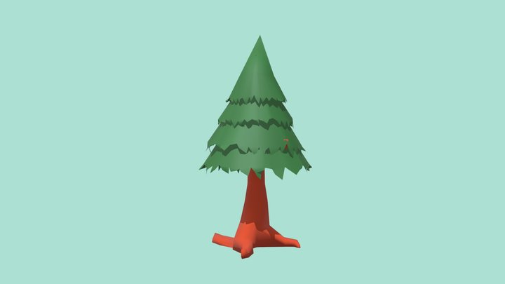 cartoon tree 3D Model