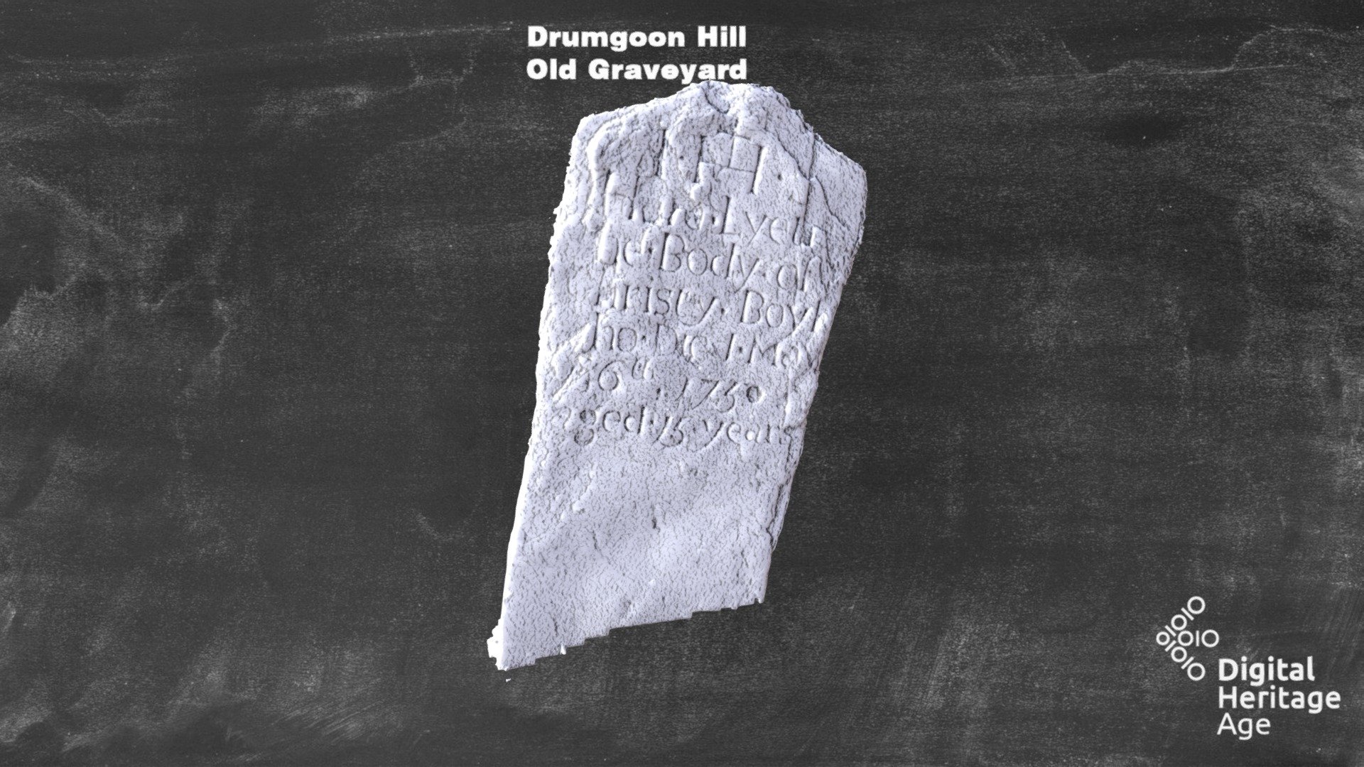 Drumgoon Hill - Old Graveyard Headstone 569