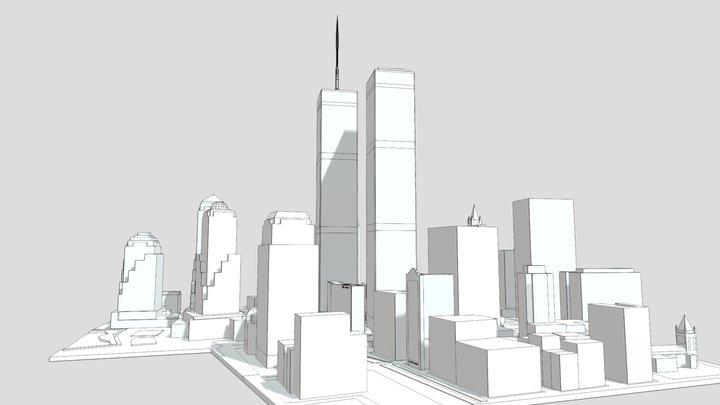 World Trade Center Complex 3D Model