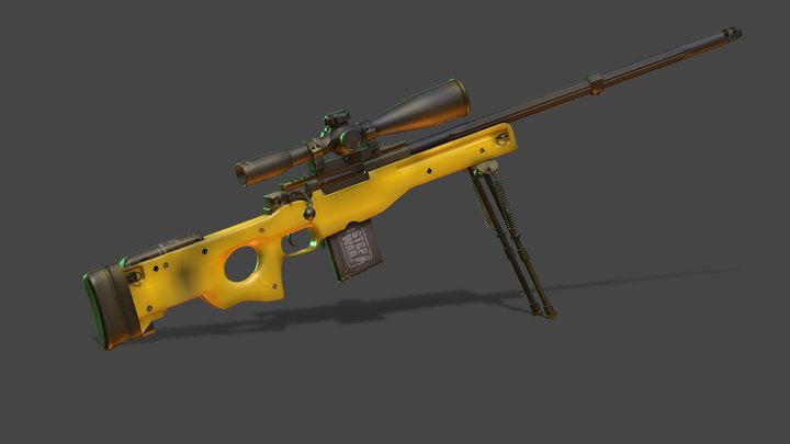 Awp Sniper Custom 3D Model
