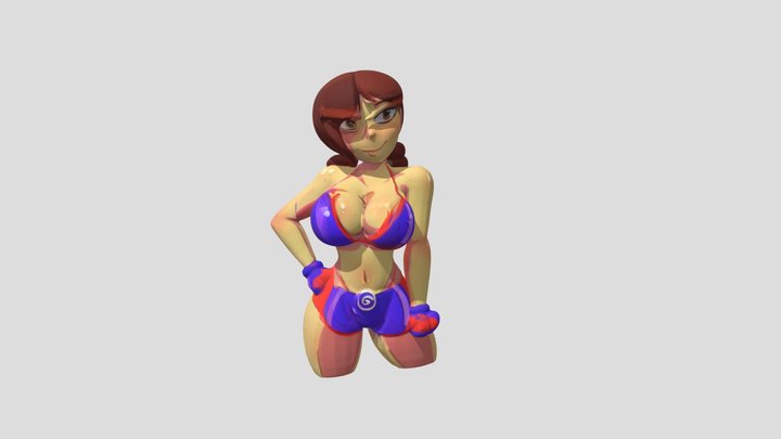 Power Word Hot Sexy 3D Model