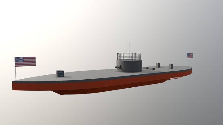 USS Monitor – Free 3D Model STL