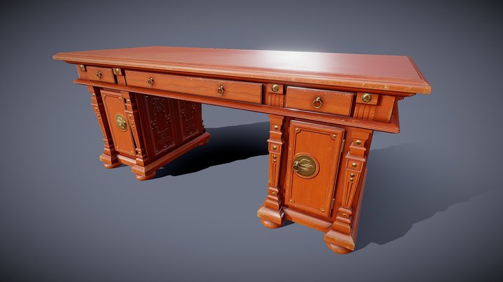 Desk | Arts & Crafts Era 3D Model