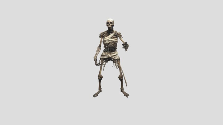 Skeleton Warrior - Rigged Fantasy Creature 3D Model