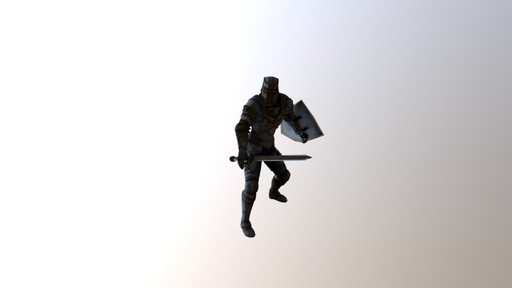 knight Melee Combo Attack Ver 1 3D Model