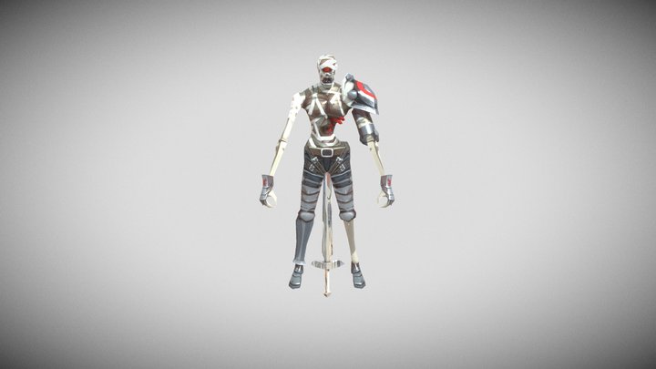 Skeleton Soldier 3D Model
