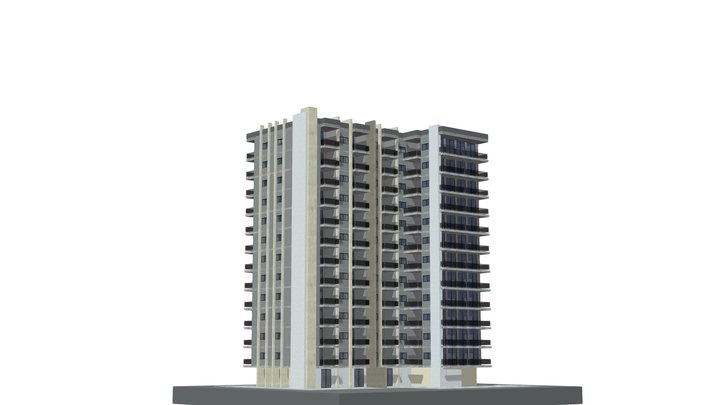 modern residential complex apartment building – Modello 3D gratuito STL