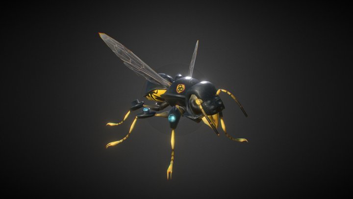 (old) TECH-Wasp (Hive Wars video game character) 3D Model