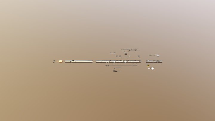 Flute Decompose 3D Model