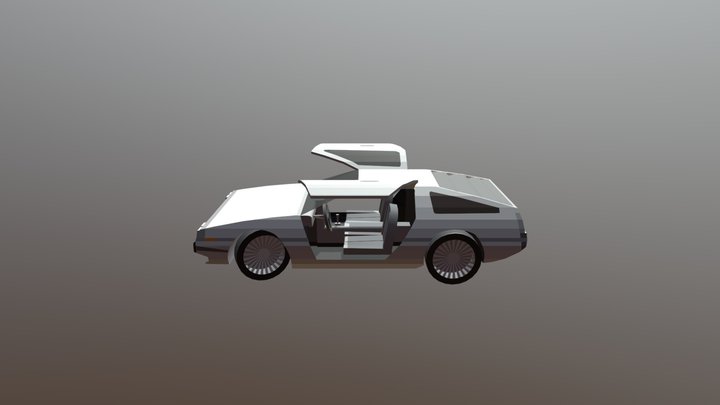 delorean modelo final 3D Model