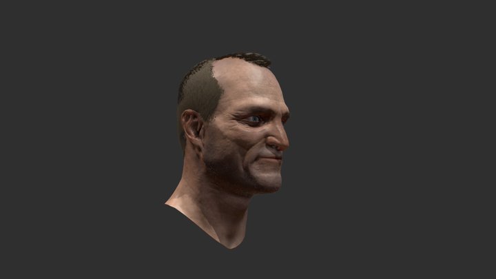 Head sculpt Woody Harrelson 3D Model