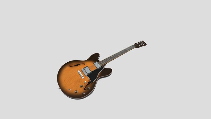 Gibson ES 335 Guitar 3D Model