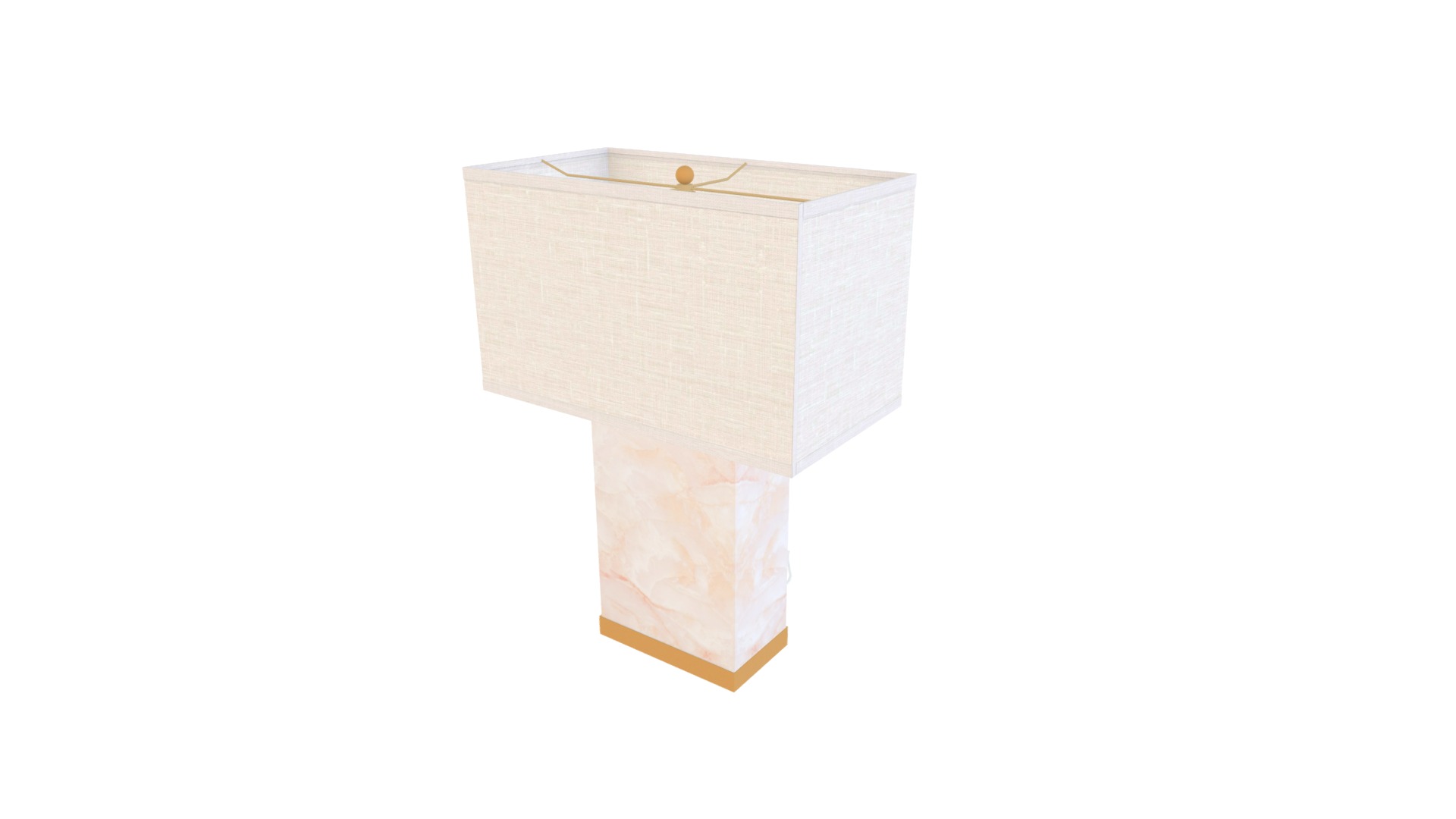 3D model Table Lamp - This is a 3D model of the Table Lamp. The 3D model is about a white box with a wooden frame.