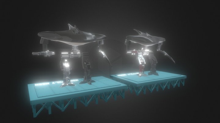 Connor McLauchlan Sniper Mech Final Render 3D Model